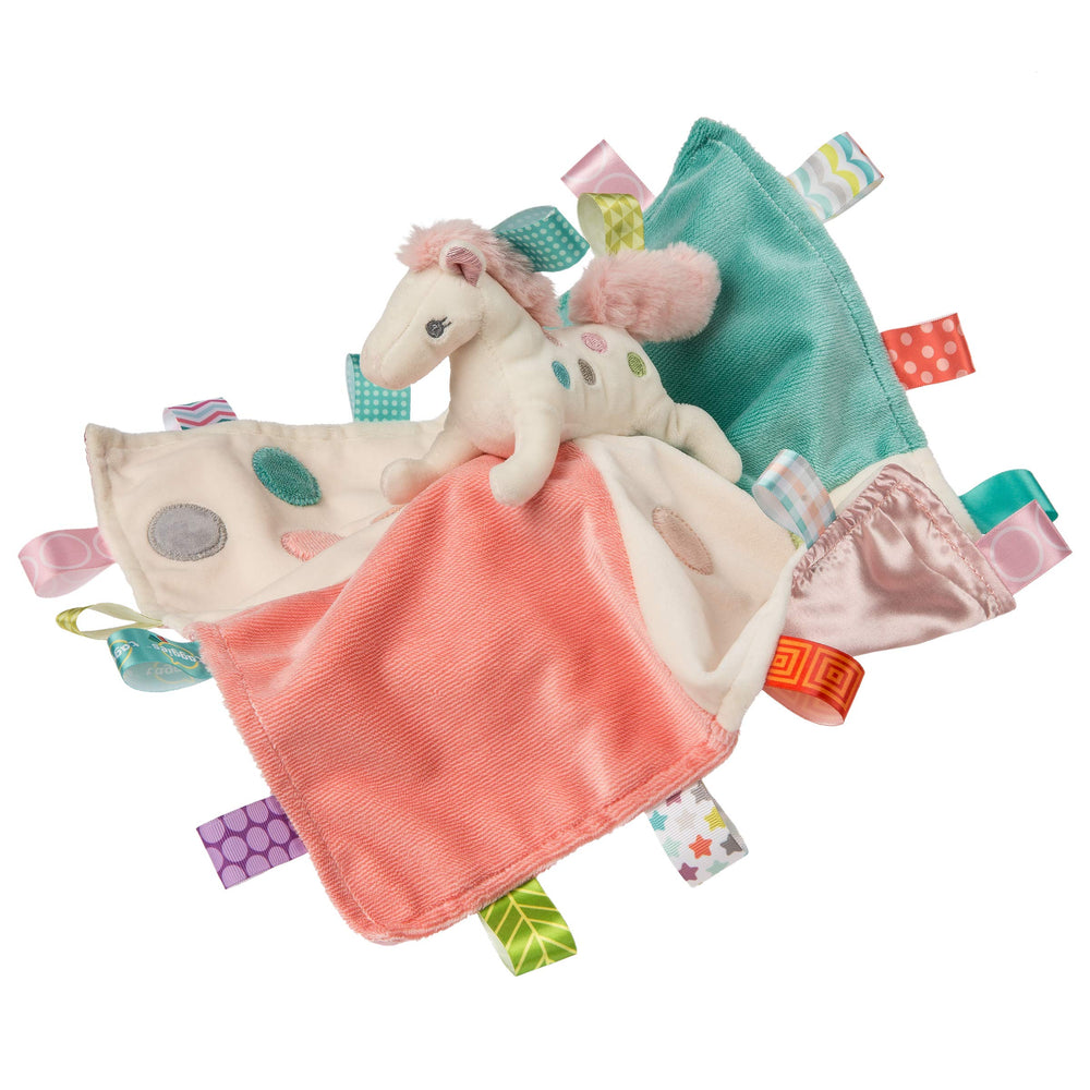Mary Meyer Taggies Painted Pony on blanket provides cozy comfort and tactile exploration.