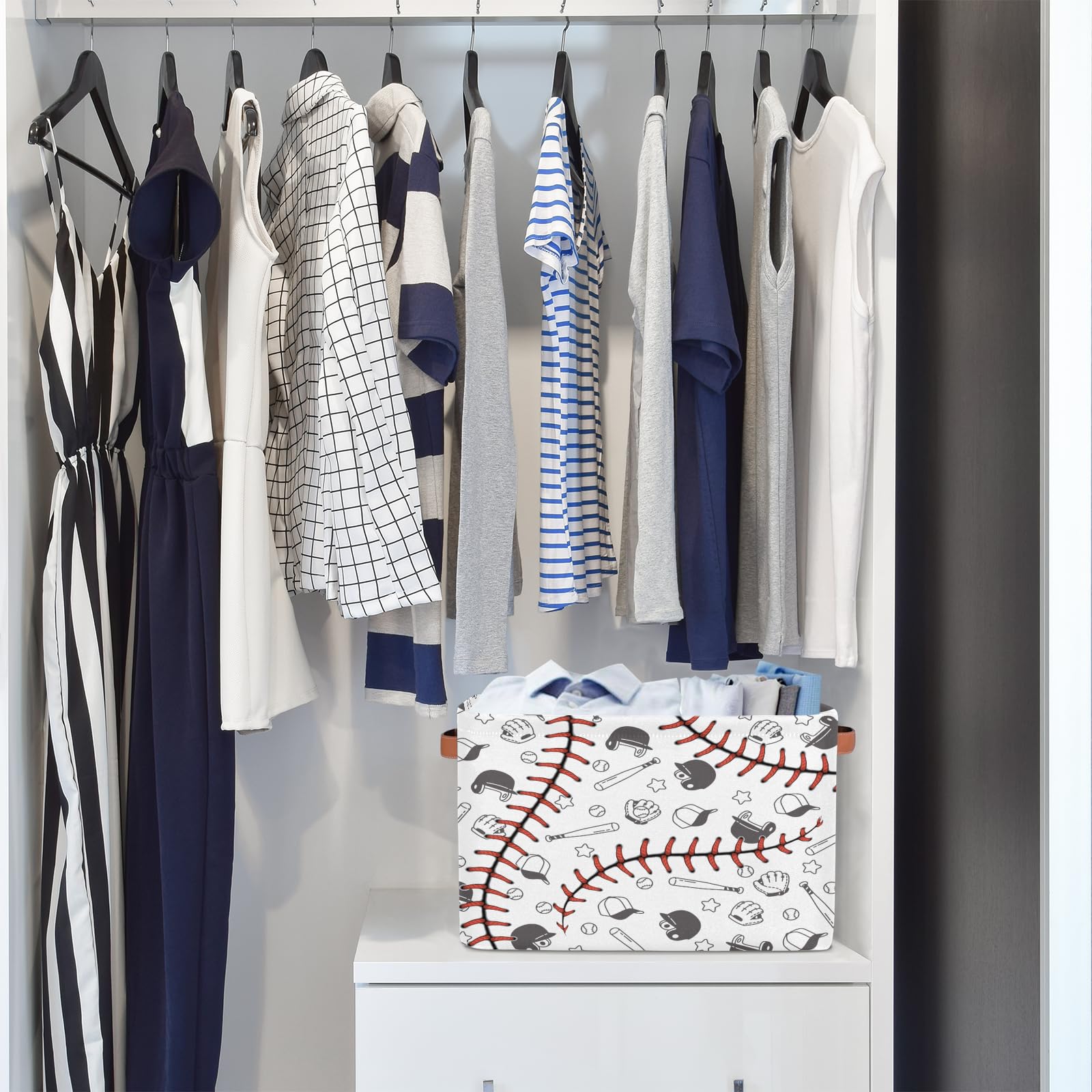 MARYHFENVA baseball storage basket Easter gift idea