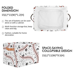 MARYHFENVA baseball storage basket in laundry room organizing essentials
