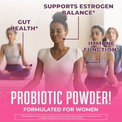 MaryRuth Organics probiotic powder dissolves easily in water.