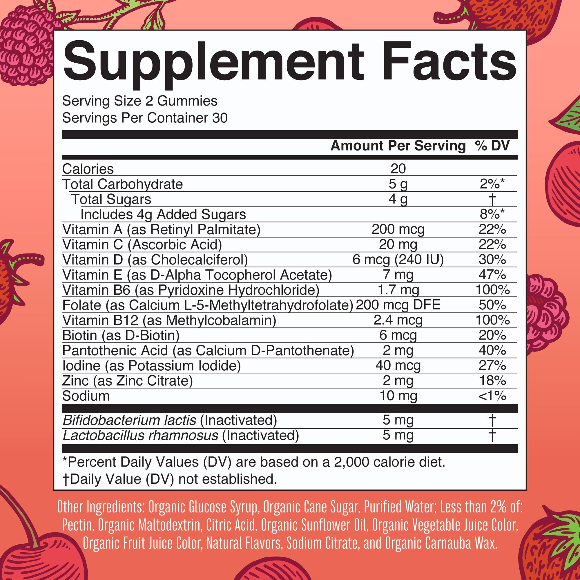 MaryRuths Kids Multivitamin Gummies berry flavor chew for immune support