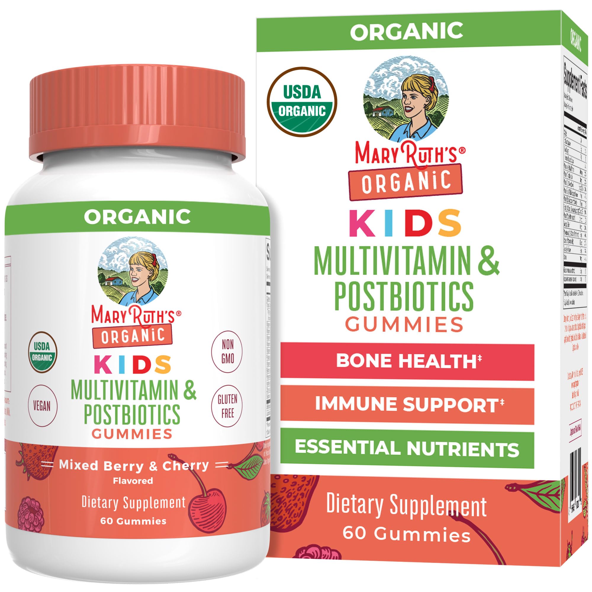 MaryRuths Kids Multivitamin Gummies bottle for daily nutrition support