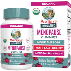 MaryRuth Organics Organic Menopause Gummies bottle ready for daily mood and hot flash support