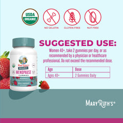 Ingredient panel with maca, kudzu, black cohosh and B vitamins