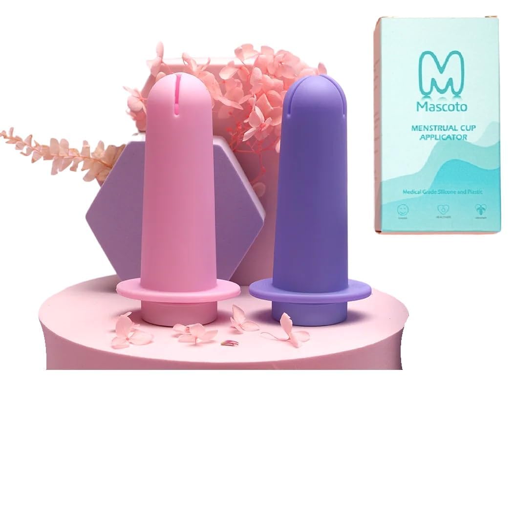 Mascoto menstrual cup applicator enables easy insertion for beginners.