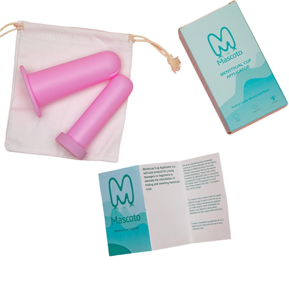 Mascoto applicator with soft tip ensures comfortable insertion.