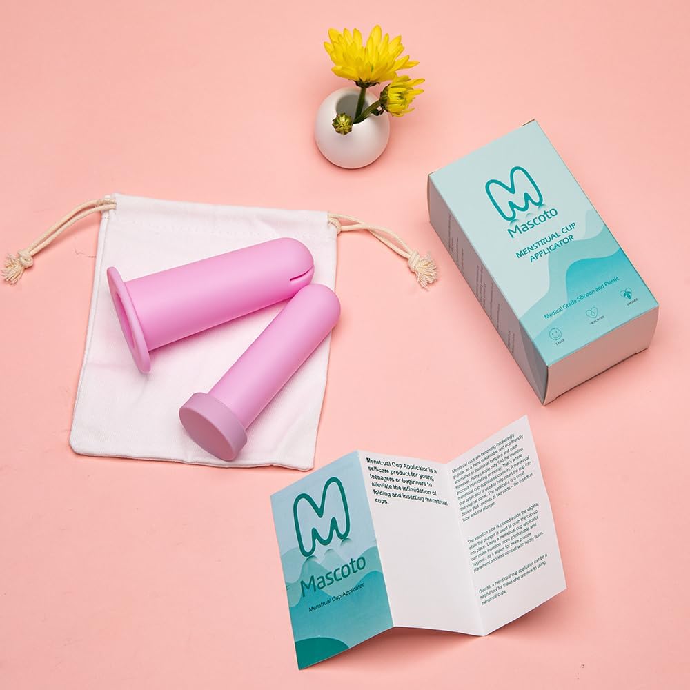 Mascoto applicator is compatible with most menstrual cups.