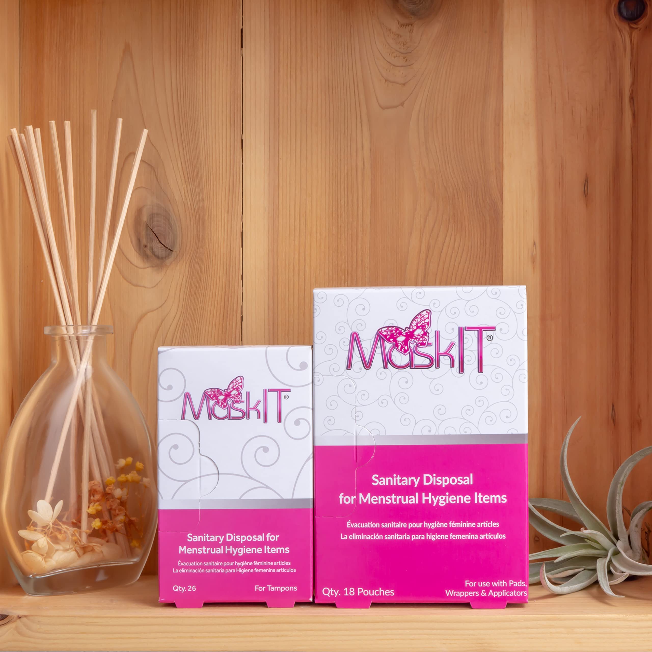 Quiet biofilm in MaskIT disposal bags for discreet, low-noise use
