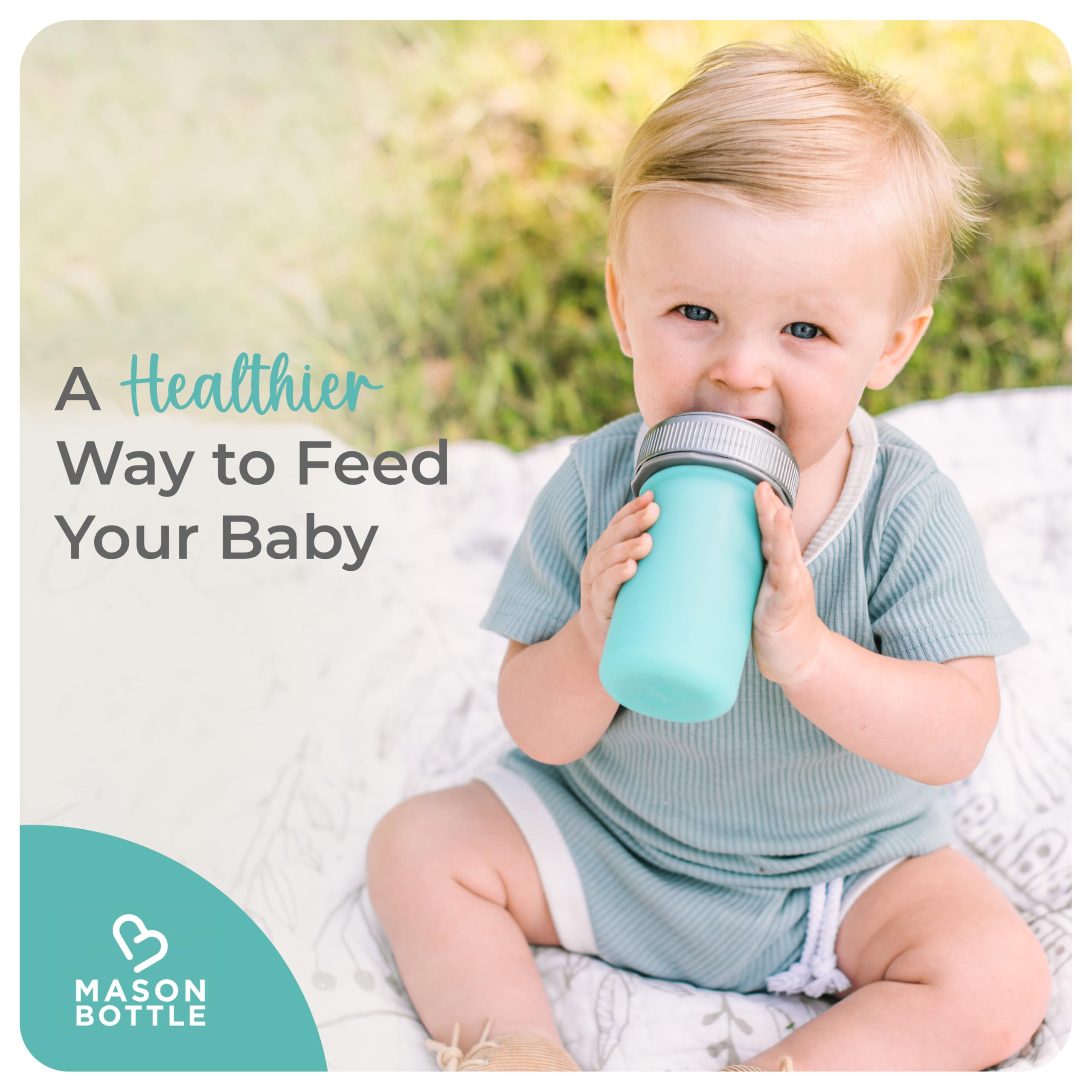 Mason Bottle daycare-ready design for parents away from home.