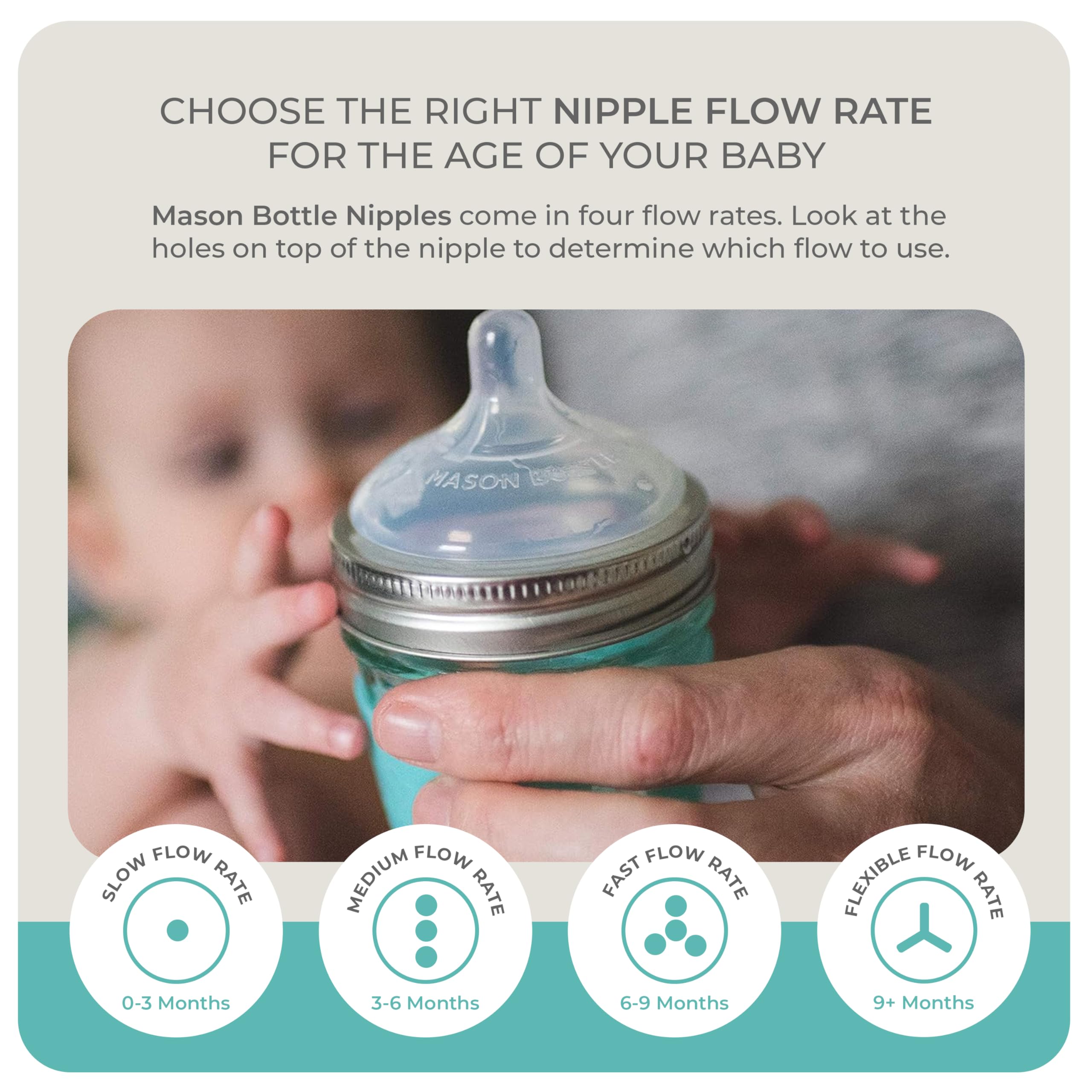 Made in USA Mason Bottle nipples offer reliable high-quality feeding option