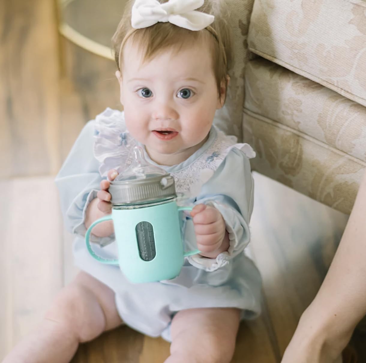 Mason Bottle sleeve is dishwasher-safe and BPA-free for safe cleaning.