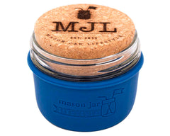 Mason Jar Lifestyle wide-mouth 8oz sleeve enhances grip and heat handling