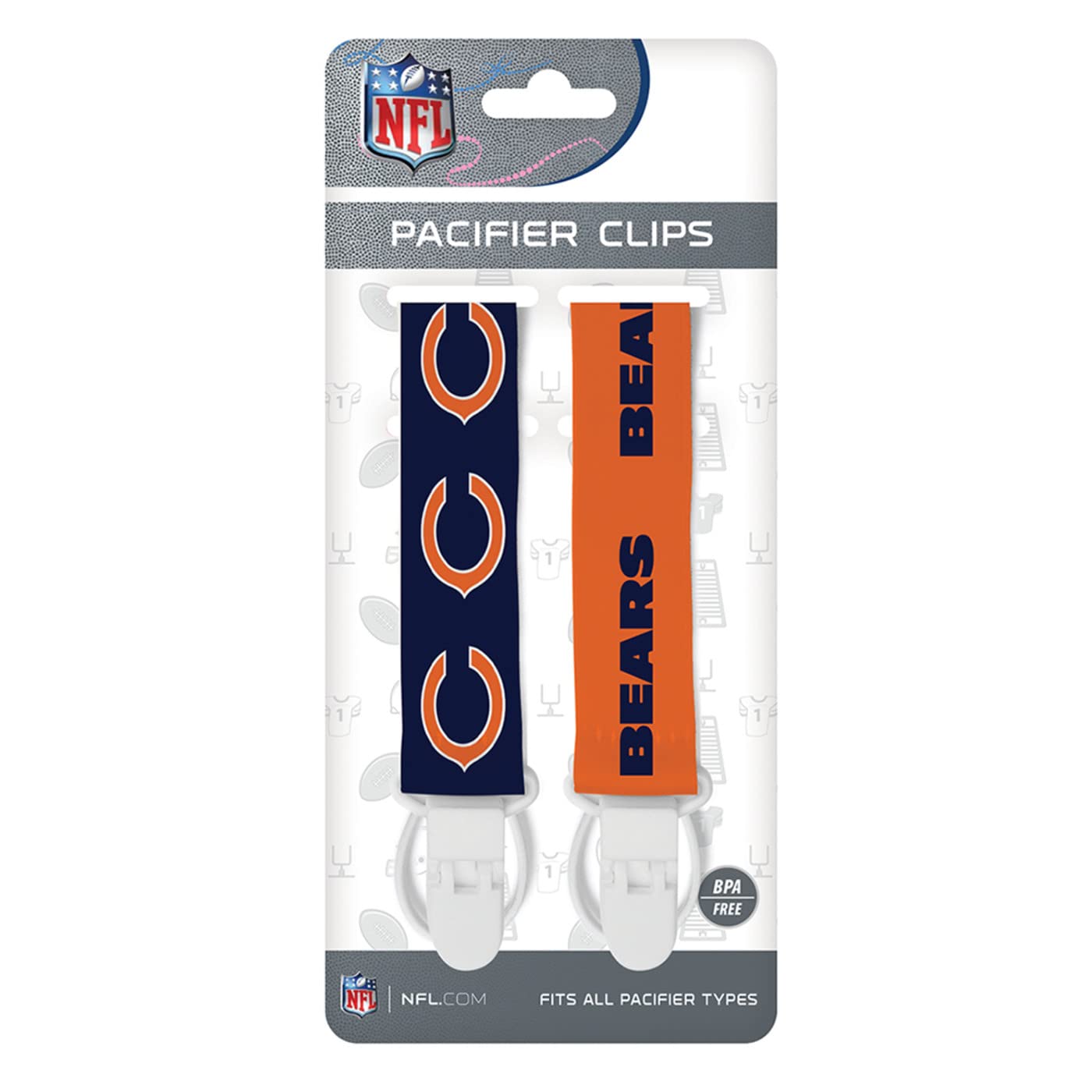 Masterpieces BabyFanatic Bears clip on pacifier, keeping it within reach for on-the-go.