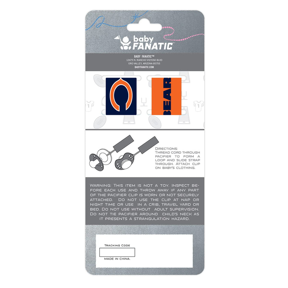 Masterpieces BabyFanatic two-pack Bears pacifier clips, ideal gift for sports-loving parents.