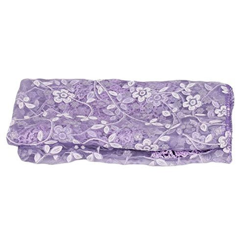 Matissa lace wrap purple serves as stylish nursery decor and gender reveal party prop