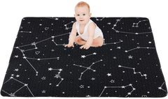 MatLeya 50x50 foldable play mat fits standard playpens for versatile use.