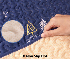MatLeya top fabric shows soft microfiber for gentle baby play
