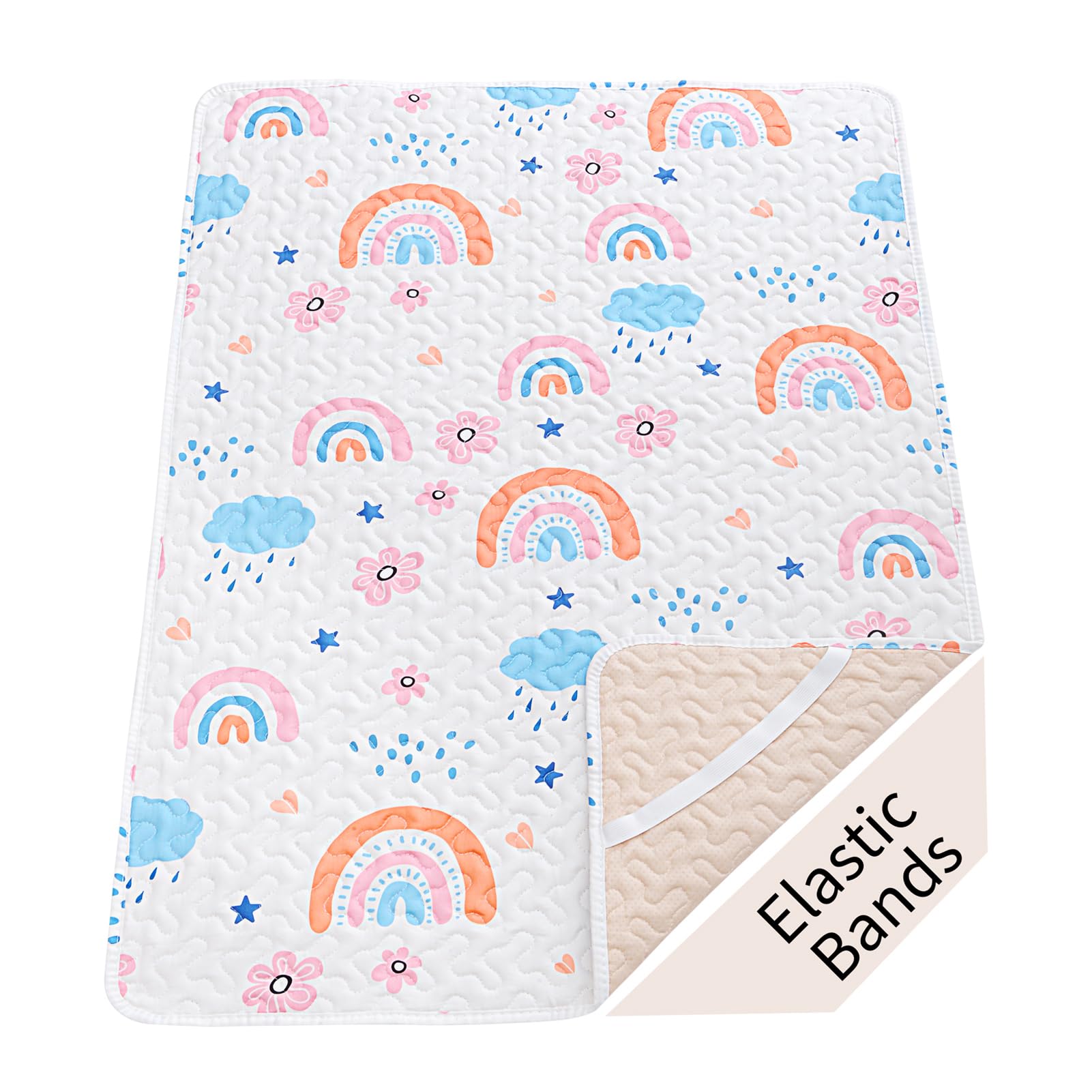 MatLeya quilted pack n play sheet with breathable pad for comfortable sleep