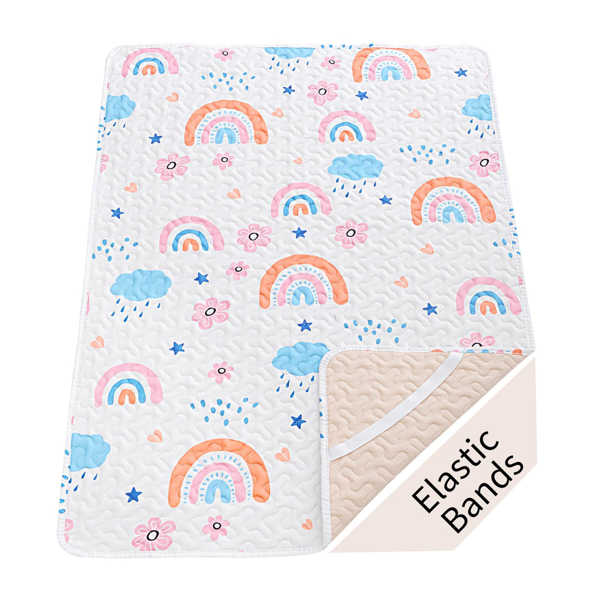 MatLeya quilted pack n play sheet with breathable pad for comfortable sleep