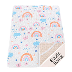 MatLeya quilted pack n play sheet with breathable pad for comfortable sleep