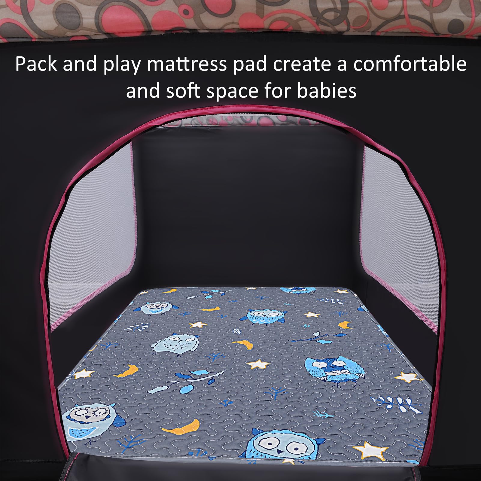 MatLeya Fits Graco pack n play and portable mini cribs