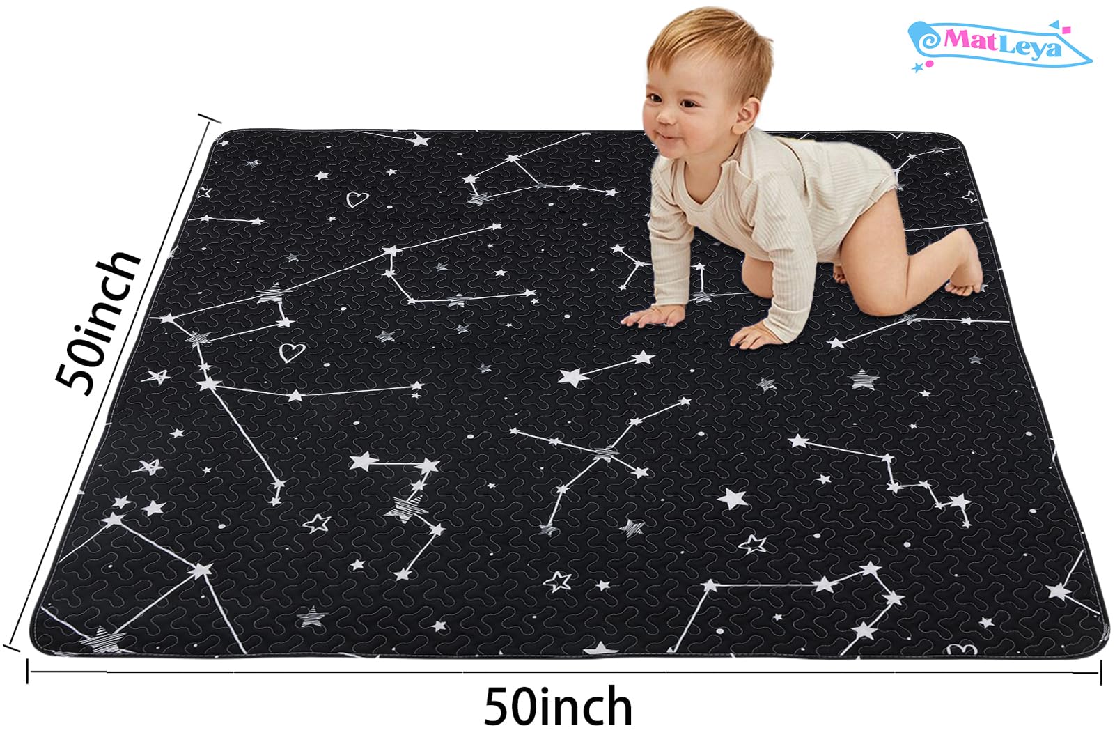 MatLeya travel-friendly crawling mat supports safe exploration indoors or outdoors.
