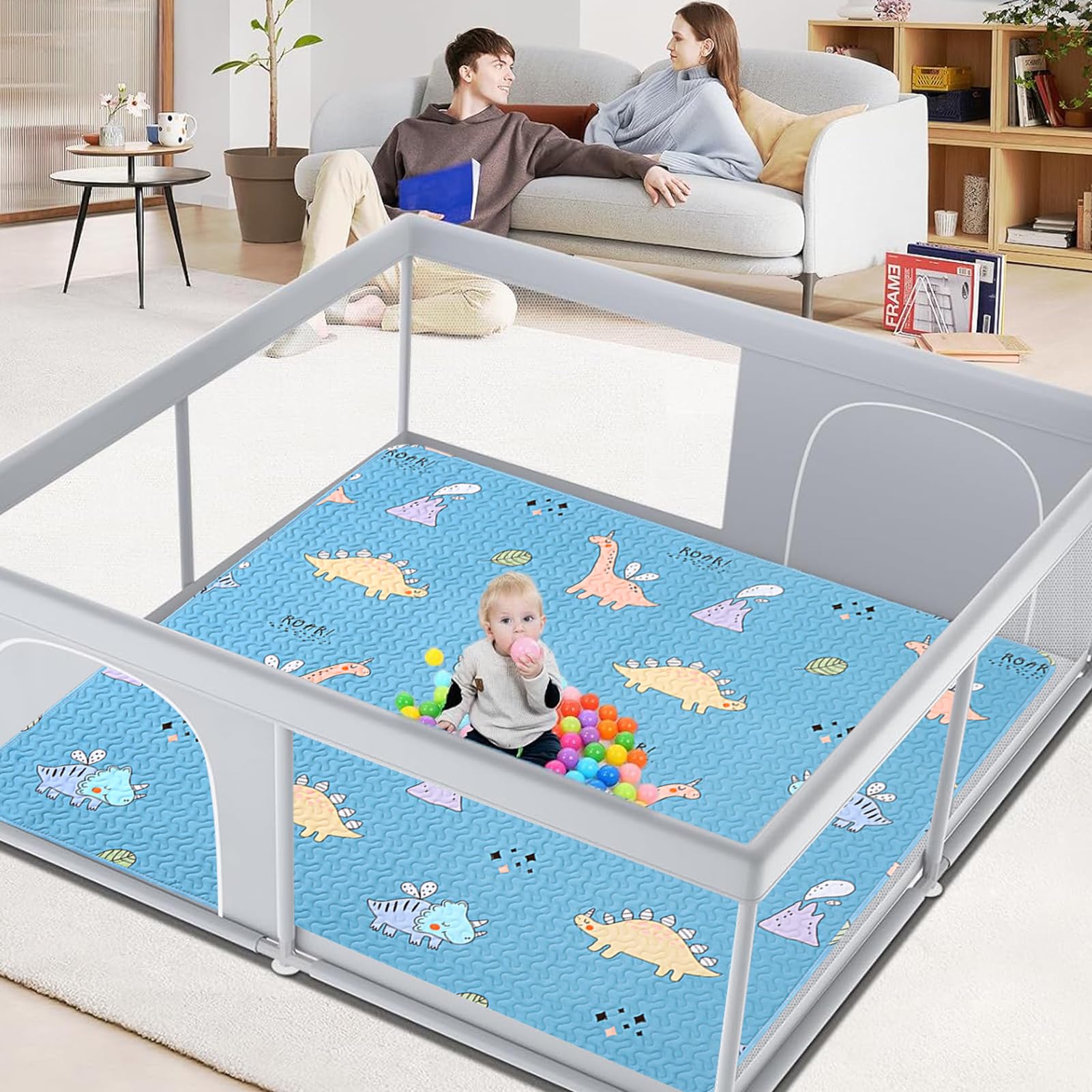 MatLeya tummy-time mat encourages early exploration on a comfy surface.