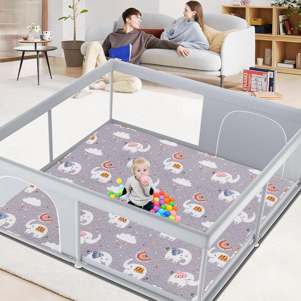 MatLeya versatile playpad doubles as portable play area.