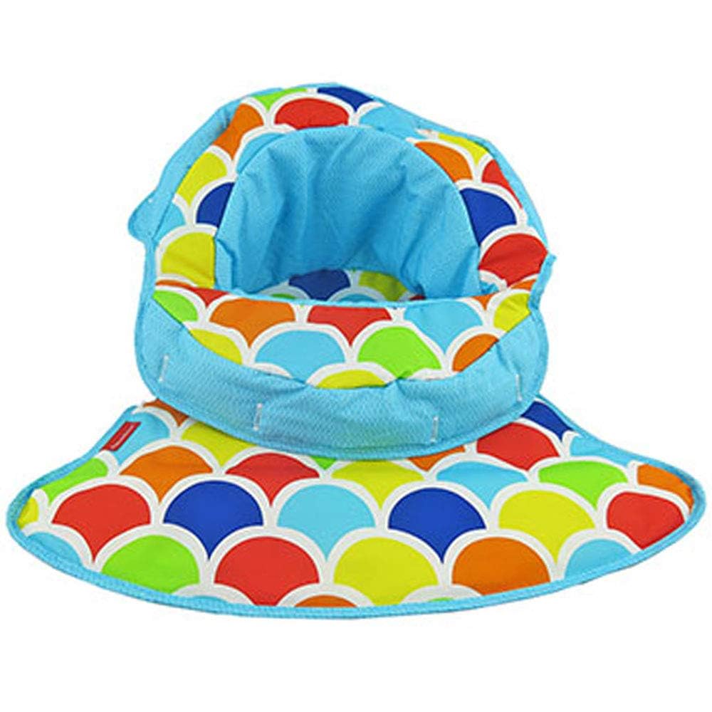 Mattel Fisher-Price Sit-Me-Up seat pad Happy Hills front view for refreshed comfort.