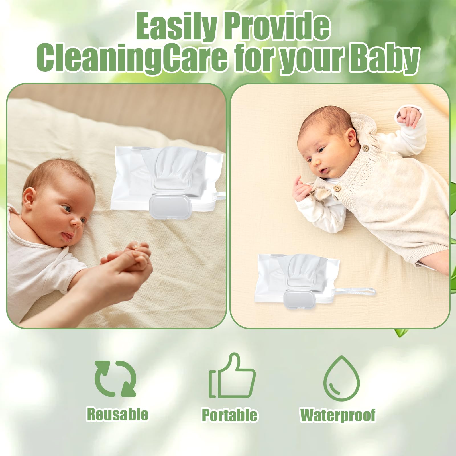 Matwsec refillable wipes container allows easy replenishment without waste.