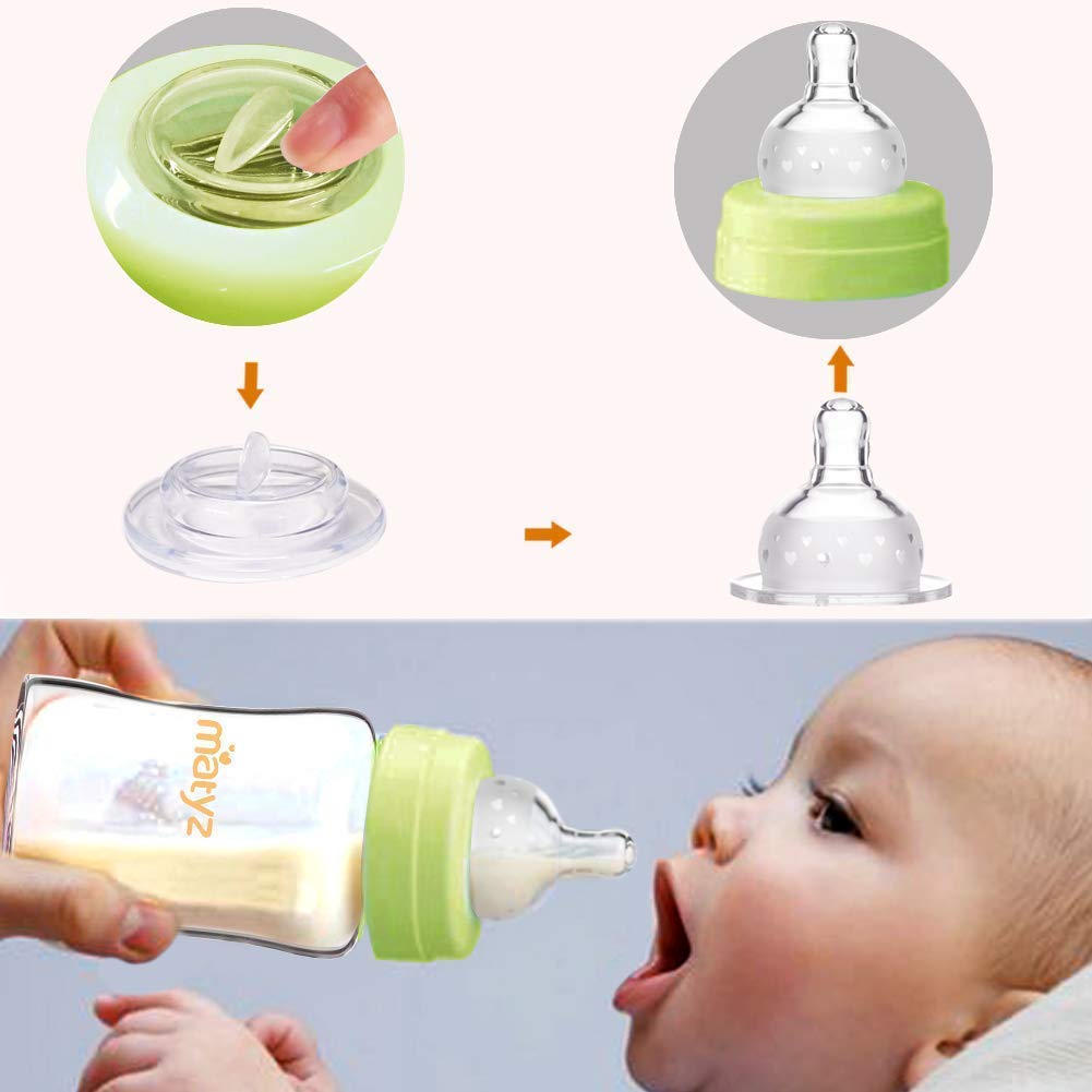 Matyz 8 oz bottle with freezer line for safe frozen storage.