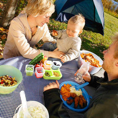 Matyz freezer-safe containers with clear bodies for quick meal checks.