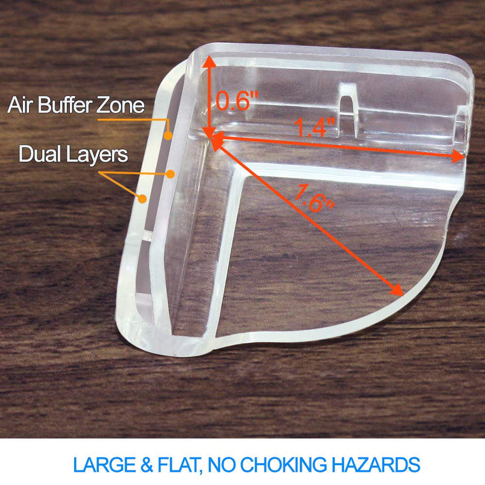 Matyz top-and-bottom corner protectors cover both edges discreetly.