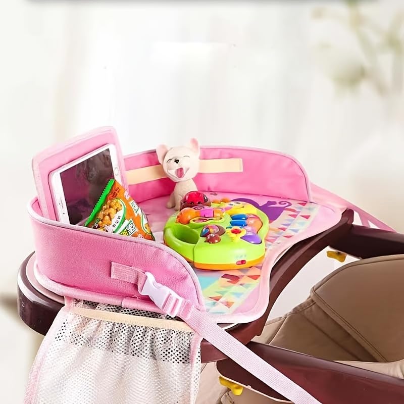 Mautopily Kids Travel Tray stain-resistant fabric wipes clean quickly.
