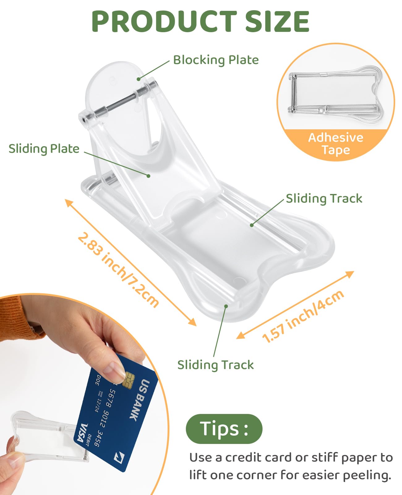 Maveek ABS plastic safety lock offers durable, tool-free installation.