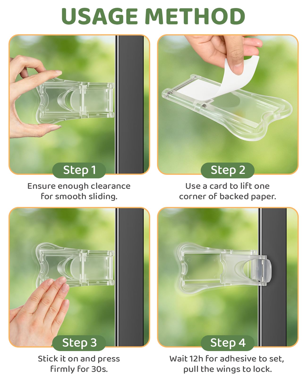 Maveek transparent lock blends with home decor while maintaining safety.