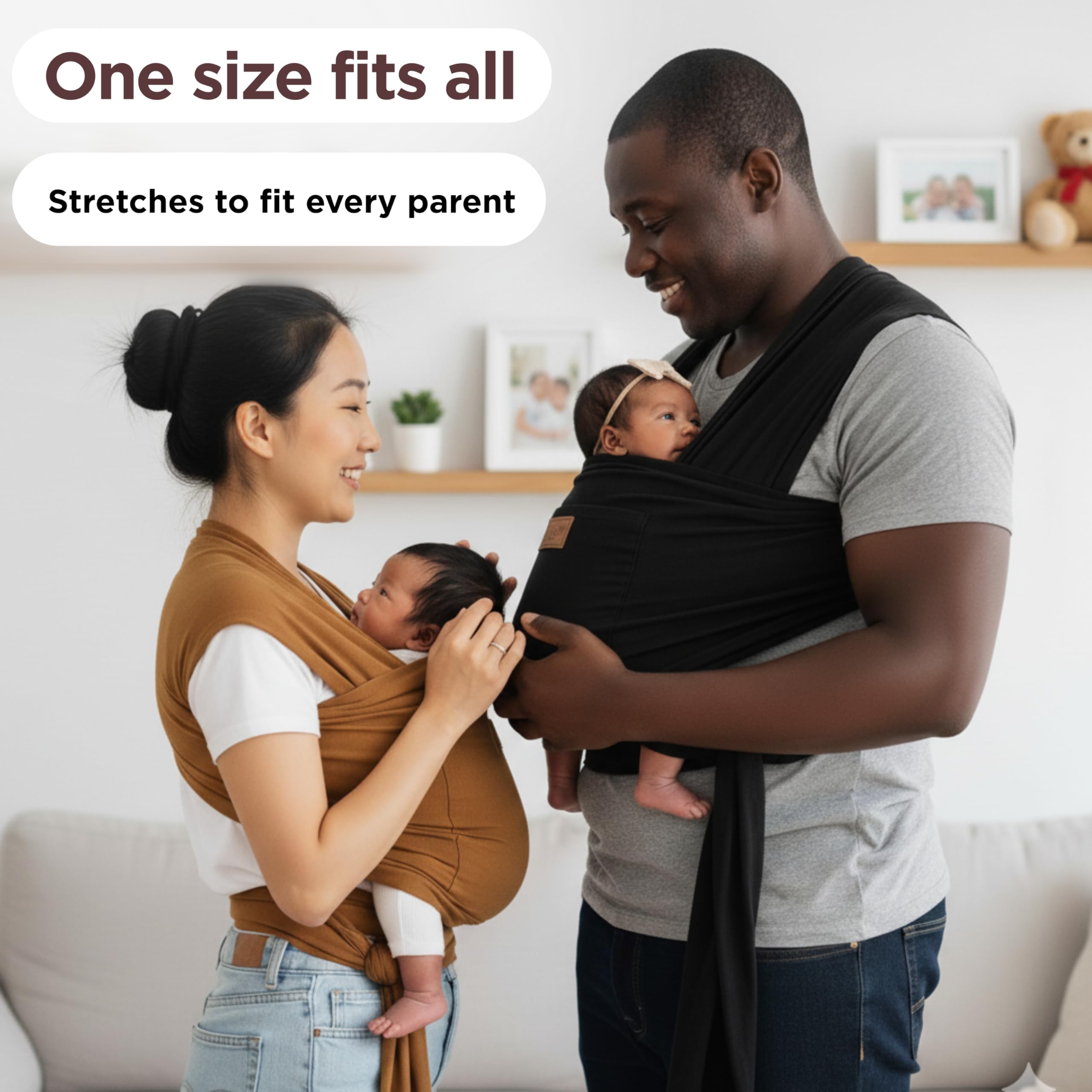 Max&So adjustable tie-closure adapts to various body types for secure carrying