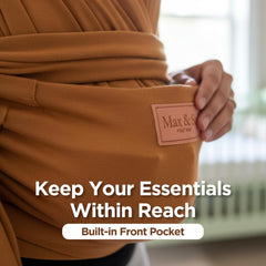 Max&So breathable cotton wrap keeps baby cool and comfortable