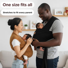 Max&amp;So Baby Wrap with front pocket ready for quick essentials on the go