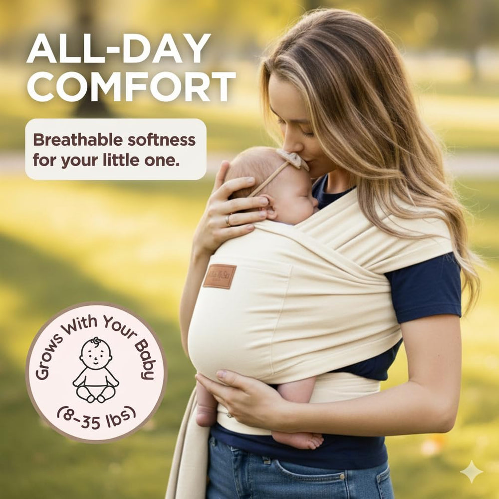 Max&So Baby Wraps are easy to tie and fit most wearers.
