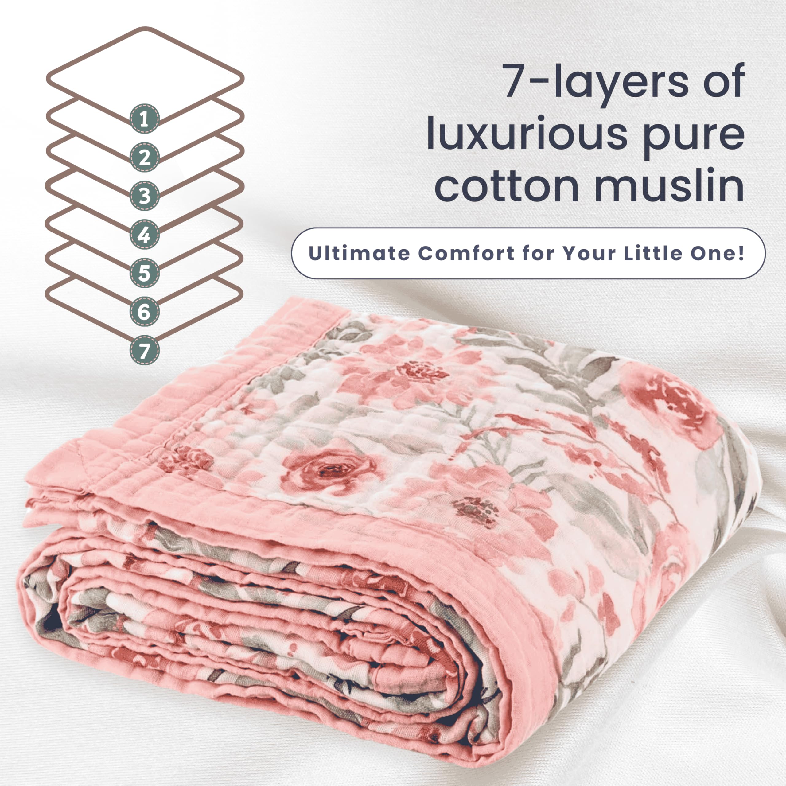 Max&So soft breathable muslin fabric ideal for warm days