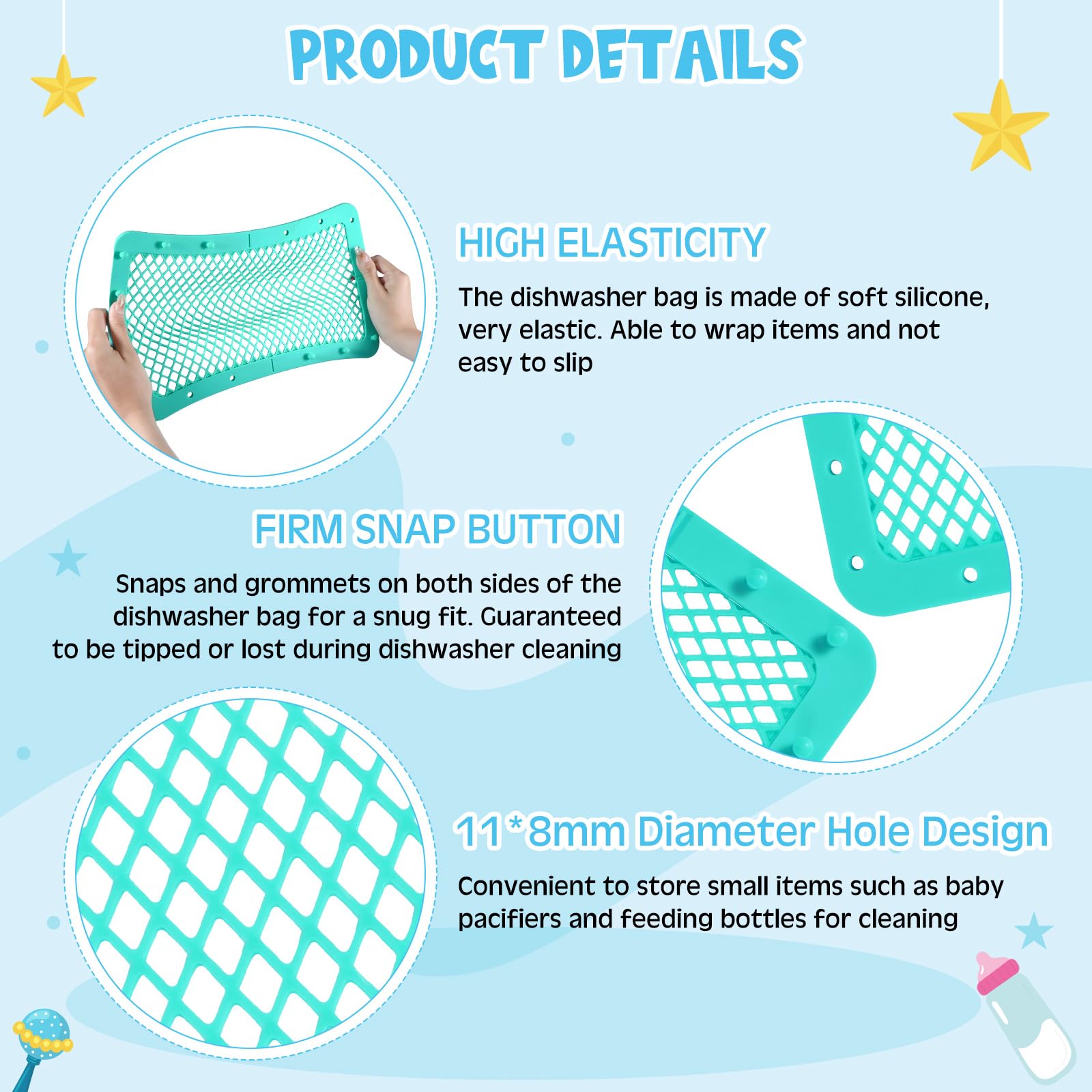 Maxcheck dishwasher bag folded design supports versatile storage and packing.
