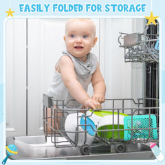 Maxcheck top-rack friendly bag keeps items organized during washing.