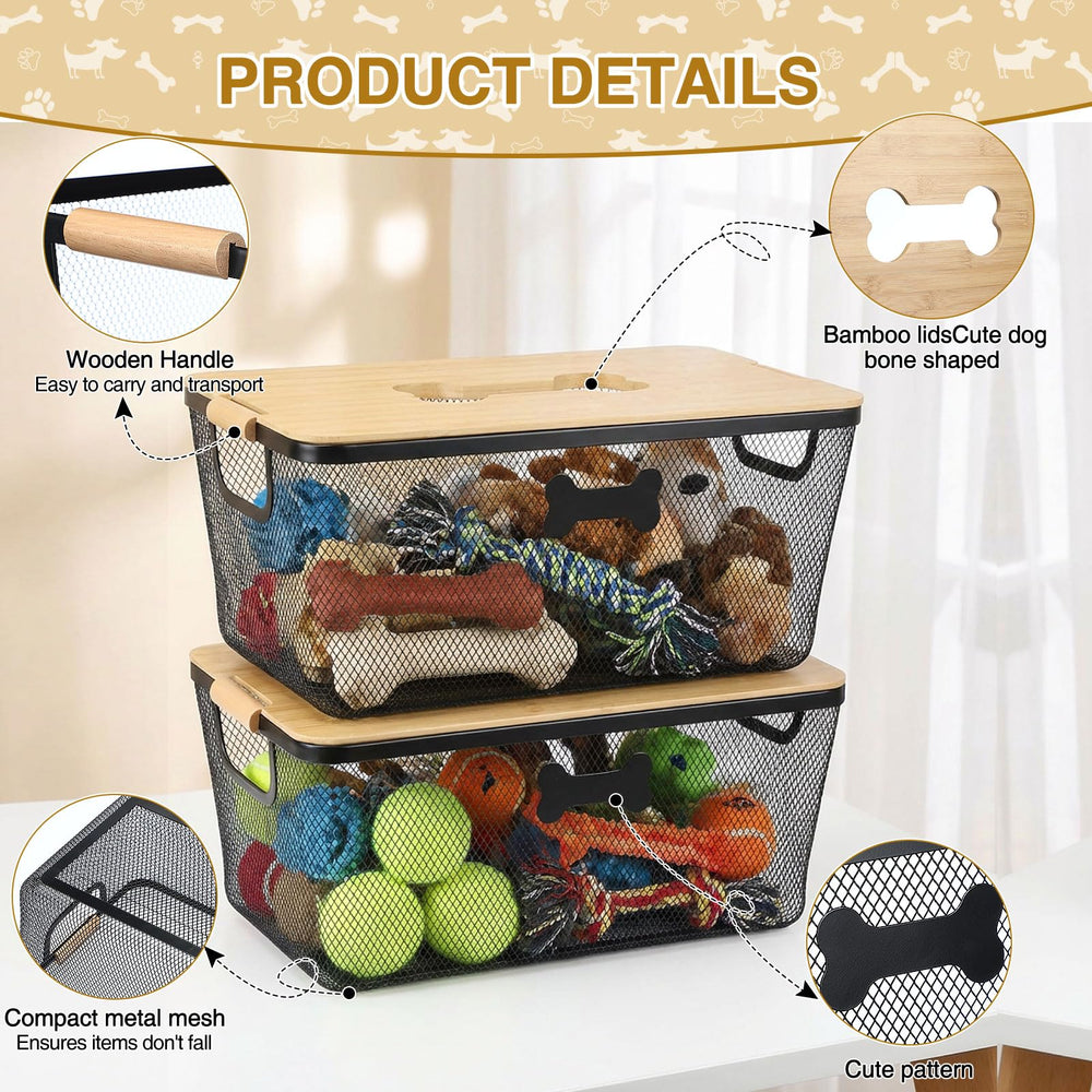 Maxdot chew-resistant metal construction keeps items secure.