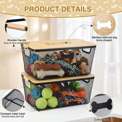Maxdot chew-resistant metal construction keeps items secure.