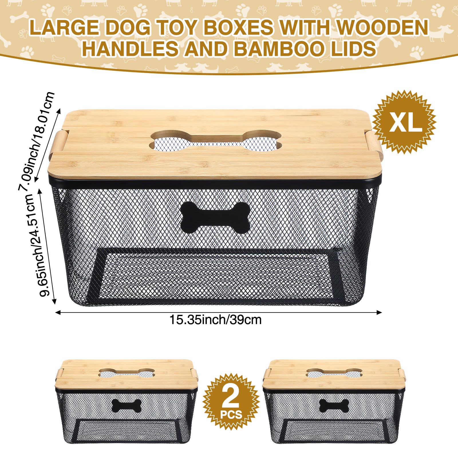 Maxdot stackable dog bin with interlocking design saves space.