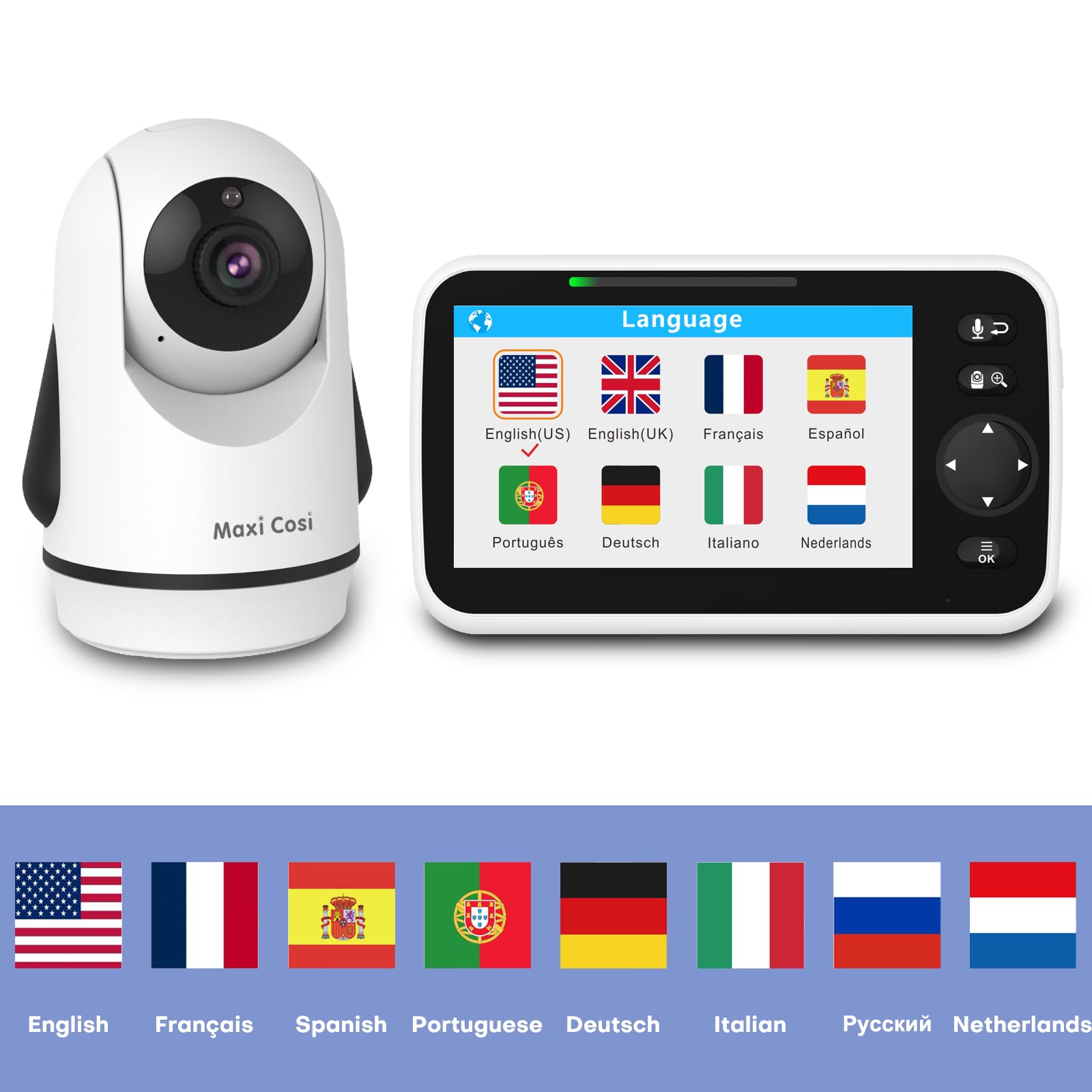 Versatile mounting plus up to four cameras on Maxi Cosi.