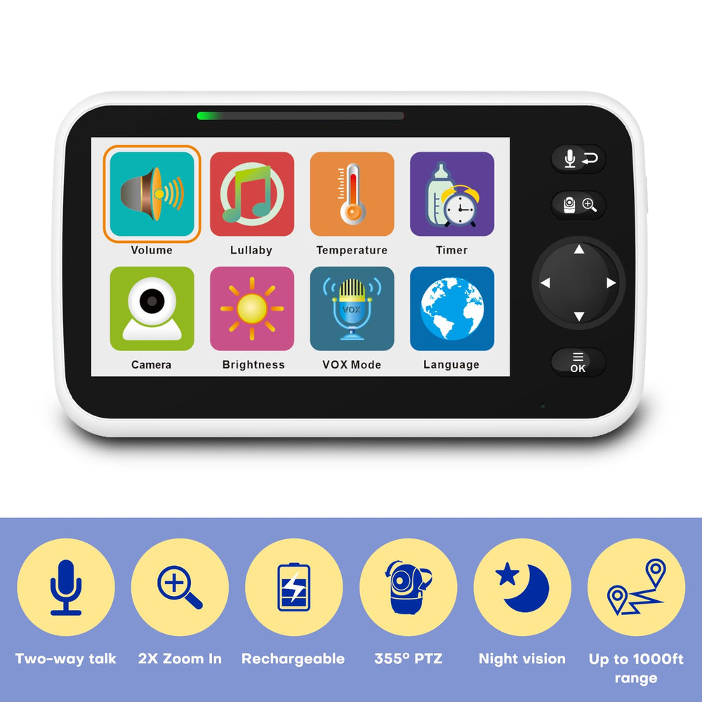 Night vision view from Maxi Cosi monitor for clear baby visibility.