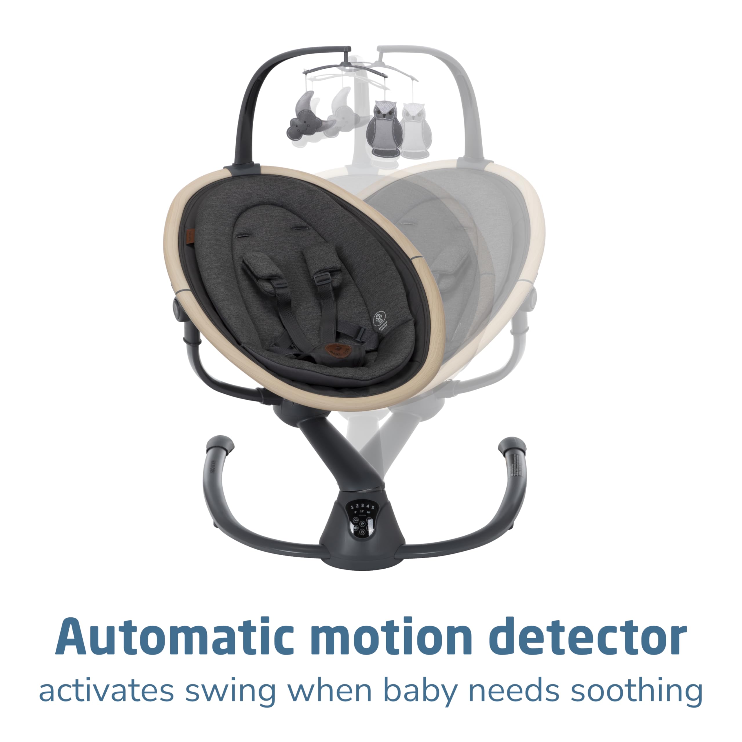 Maxi-Cosi Cassia EcoCare fabric keeps baby comfortable.