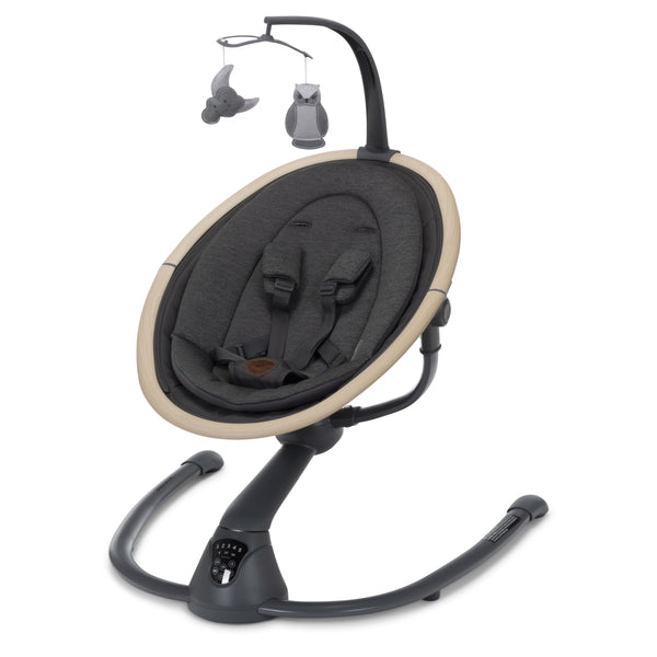 Maxi-Cosi Cassia smart baby swing panel for quick controls.